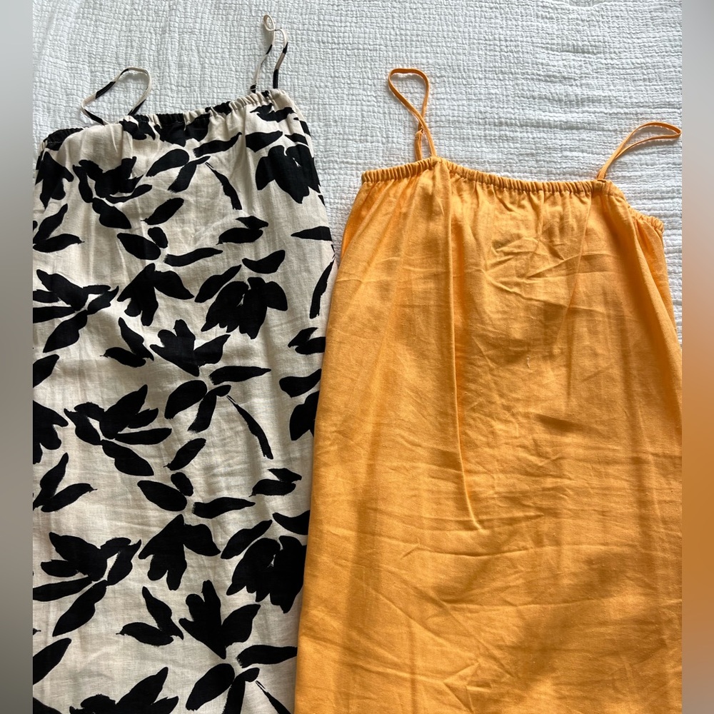 A new day linen dress, bundle of two